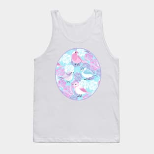 Little Bird Botanical - girly princess colors Tank Top